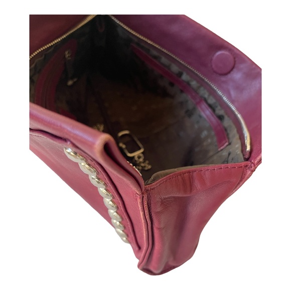 Vintage Sonia Rykiel Burgundy Clutch Purse - Picture 7 of 8